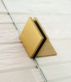 10mm Glass Fixed & Swing Panels Hinged Bath Screen – Brushed Gold -Renovation BG hinge 02