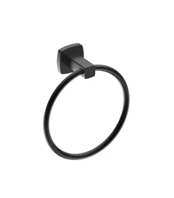 Luxus Matt Black Towel Ring