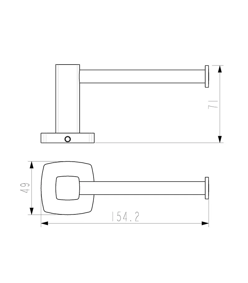 Luxus Chrome Toilet Paper Roll Holder 4 Luxus Chrome Toilet Paper Roll Holder - Image 2