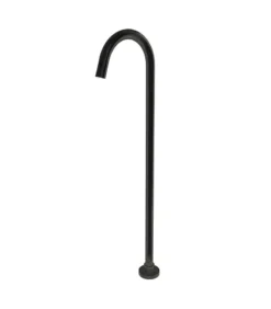 Pentro Round Matt Black Freestanding Bath Spout