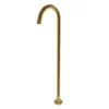 Pentro Round Brushed Yellow Gold Freestanding Bath Spout -Renovation BS02.04