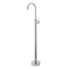 Pentro Round Chrome Freestanding Bath Spout & Mixer