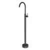 Pentro Round Gunmetal Grey Freestanding Bath Spout & Mixer