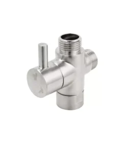 Aqua Toilet Bidet Spray Diverter – Brushed Nickel