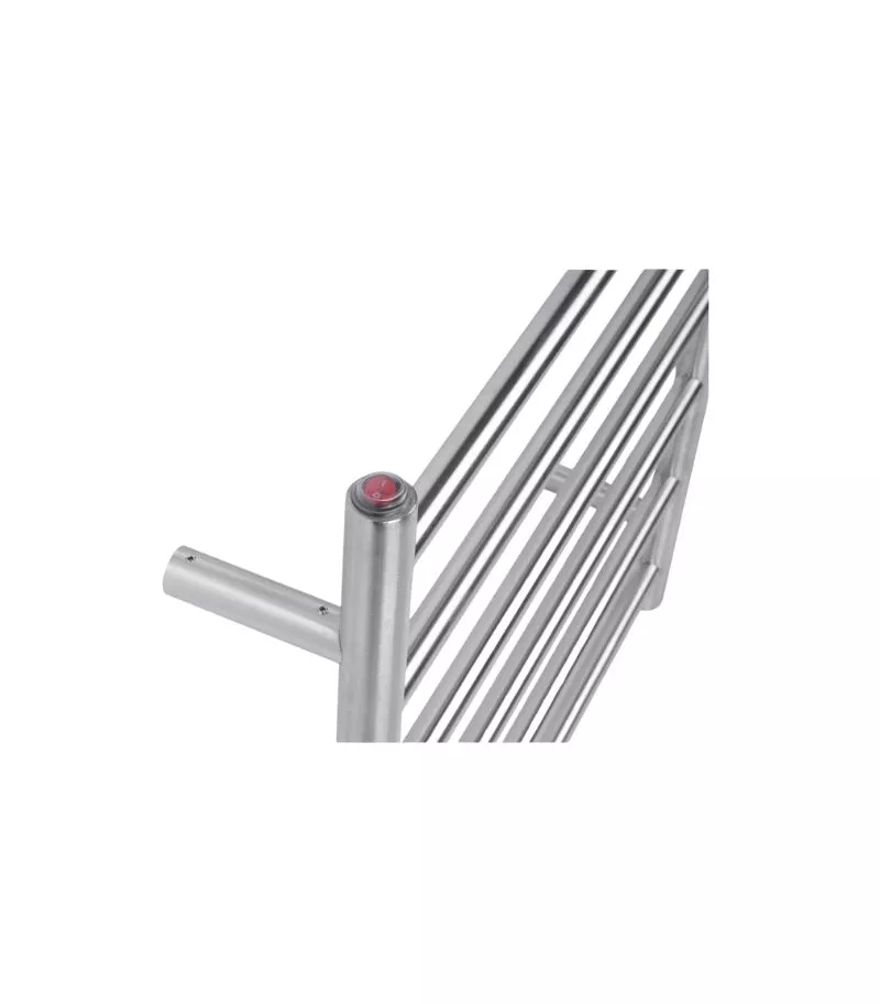 Aqua Round Heated Towel Rack 6 Bars – Brushed Nickel 4 Aqua Round Heated Towel Rack 6 Bars – Brushed Nickel - Image 2