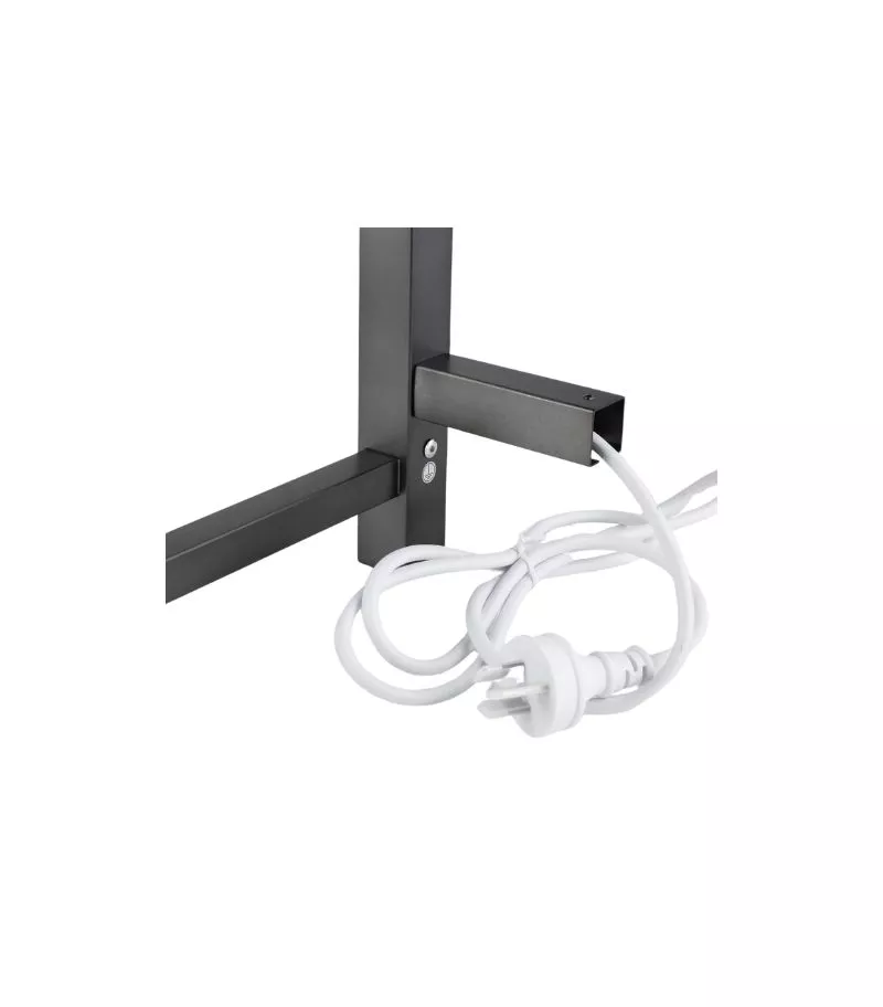 Aqua Square Heated Towel Rack 4 Bars – Gunmetal Grey 5 Aqua Square Heated Towel Rack 4 Bars – Gunmetal Grey - Image 3