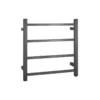 Aqua Square Heated Towel Rack 4 Bars – Gunmetal Grey -Renovation BUGM04.S.HTR