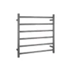 Aqua Round Heated Towel Rack 6 Bars – Gunmetal Grey -Renovation BUGM06.R.HTR