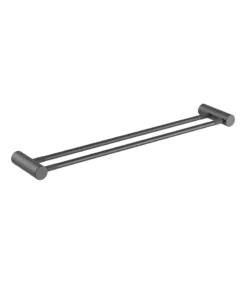 CADDENCE Double Towel Rail – Gunmetal Grey