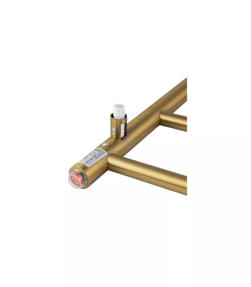 Aqua Round Heated Towel Rack 6 Bars – Brushed Brass 4 Aqua Round Heated Towel Rack 6 Bars – Brushed Brass - Image 2