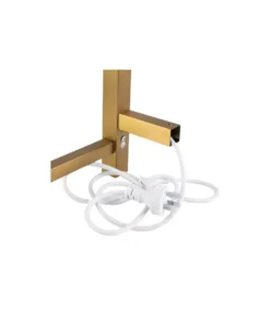 Aqua Square Heated Towel Rack 6 Bars – Brushed Brass -Renovation BUYG.S.HTR Back 1