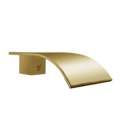 Waterfall Bathtub/Basin Wall Spout – Brushed Brass
