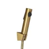 Aqua II Brushed Brass Round Toilet Bidet Spray Kit