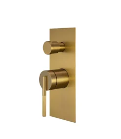 CADDENCE Wall Mixer With Diverter – Brushed Brass