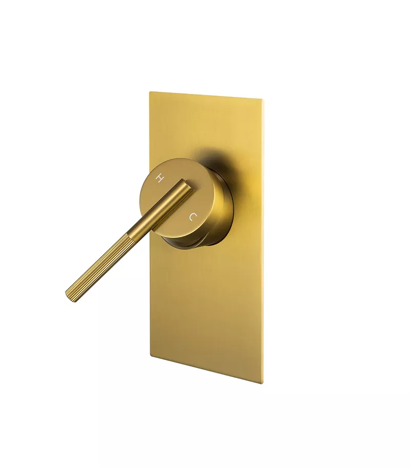 CADDENCE Wall Mixer – Brushed Brass 4 CADDENCE Wall Mixer – Brushed Brass - Image 2