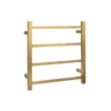 Aqua Square Heated Towel Rack 4 Bars – Brushed Brass -Renovation BUYG04.S.HTR