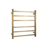 Aqua Square Heated Towel Rack 6 Bars – Brushed Brass -Renovation BUYG06.S.HTR