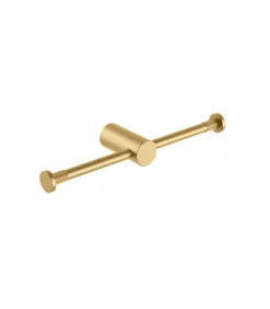 CADDENCE Double Toilet Roll Holder – Brushed Brass