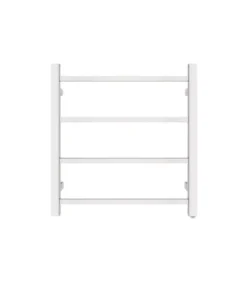Aqua Square Heated Towel Rack 4 Bars – Chrome