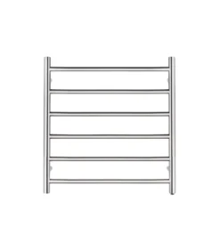 Aqua Round Heated Towel Rack 6 Bars – Chrome