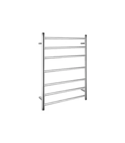 Aqua Round Heated Towel Rack 7 Bars (3+1+3) – Chrome