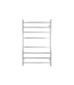 Aqua Square Heated Towel Rack 8 Bars – Chrome