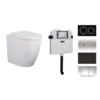 Poseidon Reno 107 R&T In Wall Cistern Rimless Floor Pan Toilet