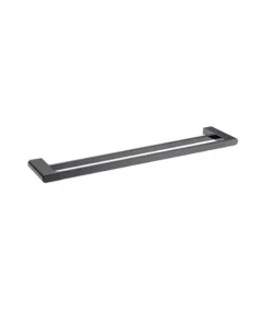AU Double Towel Rail – Gunmetal Grey