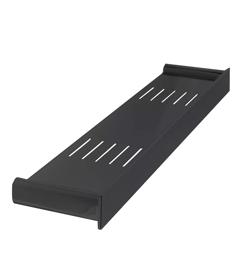 Gabe Matt Black Bathroom Shelf 500mm 3 Gabe Matt Black Bathroom Shelf 500mm