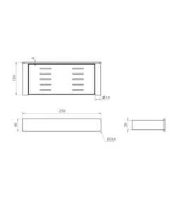 Gabe Gunmetal Grey Soap Holder -Renovation GR1707 3