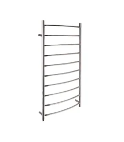 Roma Round & Curved Heated Towel Rack 10 Bars – Chrome