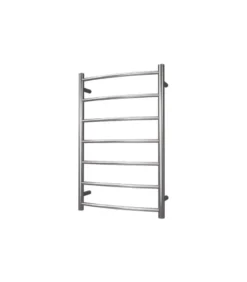 Roma Round & Curved Heated Towel Rack 7 Bars – Chrome