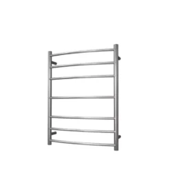 Roma Round & Curved Heated Towel Rack 7 Bars (3+1+3) – Chrome