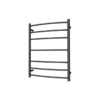 Roma Round & Curved Heated Towel Rack 7 Bars (3+1+3) – Matt Black -Renovation HR76 MB 1