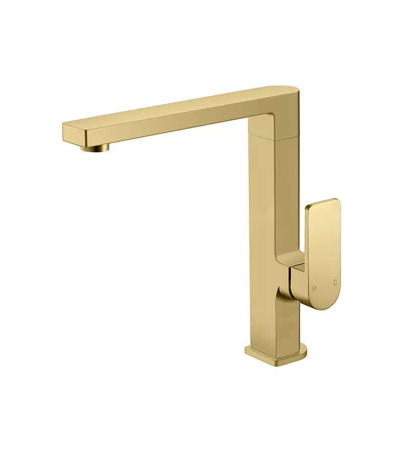 IKON Flores Brushed Gold Top Swivel Sink Mixer 3 IKON Flores Brushed Gold Top Swivel Sink Mixer