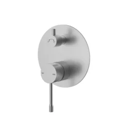 IKON Linie Wall Mixer With Diverter – Brushed Nickel