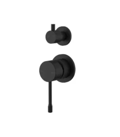 IKON Linie Wall Mixer With Diverter On Separate Backplate – Matt Black