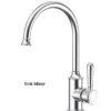 IKON Clasico Chrome Solid Handle Gooseneck Sink Mixer -Renovation HYB868 101 01