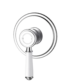 IKON Clasico Chrome Ceramic Handle Wall Mixer