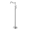 IKON Clasico Freestanding Bath Mixer – Brushed Nickel