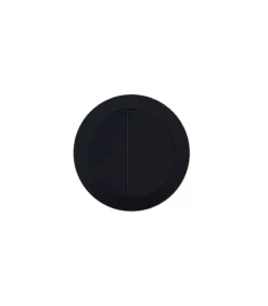 Inspire Matt Black Round Press Toilet Button