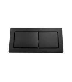 Inspire Matt Black Square Press Toilet Button