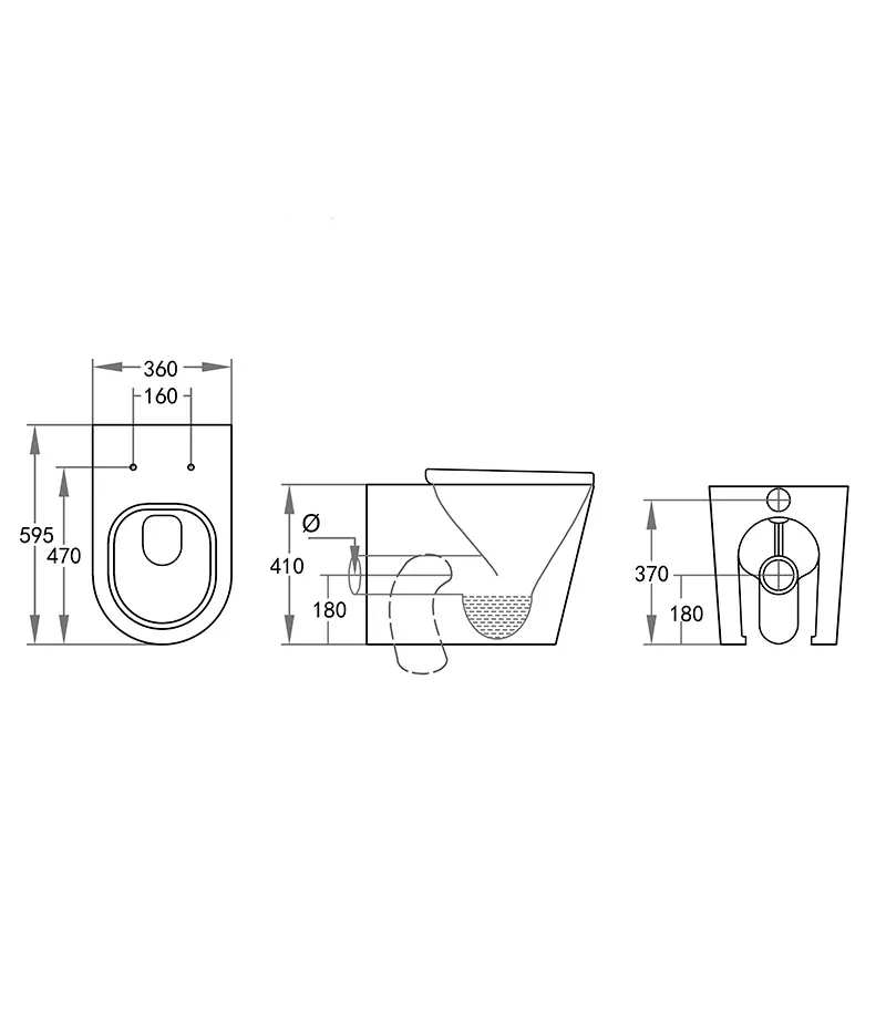 Poseidon Reno 102 R&T In Wall Cistern Floor Pan Toilet 4 Poseidon Reno 102 R&T In Wall Cistern Floor Pan Toilet - Image 2