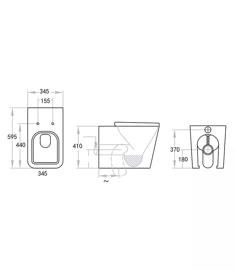 Poseidon Reno 103 R&T In Wall Cistern Floor Pan Toilet 4 Poseidon Reno 103 R&T In Wall Cistern Floor Pan Toilet - Image 2