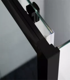 1040-1750mm Remodel Matt Black Semi-Frameless Wall To Wall Shower Screen 9 1040-1750mm Remodel Matt Black Semi-Frameless Wall To Wall Shower Screen -Renovation KW 07BW2W 1