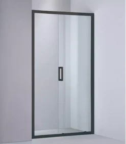 1040-1750mm Remodel Matt Black Semi-Frameless Wall To Wall Shower Screen 8 1040-1750mm Remodel Matt Black Semi-Frameless Wall To Wall Shower Screen -Renovation KW 07BW2W 2