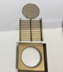 Grill Floor Waste – Brushed Brass -Renovation LM GW BG110 01