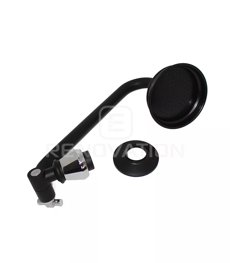 Noosa Heritage Shower Tap Set – Matt Black & Chrome 4 Noosa Heritage Shower Tap Set – Matt Black & Chrome - Image 2