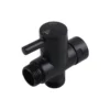 Aqua Toilet Bidet Spray Diverter – Matt Black -Renovation OX001.ST