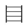 Aqua Square Heated Towel Rack 4 Bars – Matt Black -Renovation OX04.S.HTR New2